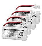 iMah BT162342/BT262342 2.4V 300mAh Ni-MH Cordless Phone Battery Pack, Also Compatible with BT183342/BT283342 AT&T EL52351 TL90070 VTech CS5119 DS6511 DS6722 LS6305 Handset, 4-Pack