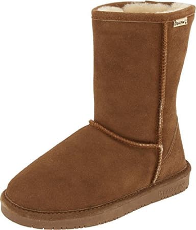 BEARPAW Women's Emma Short Winter Boot, Hickory, 8 M US