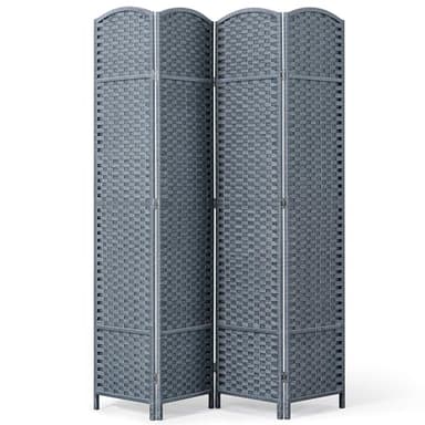 Outdoor Privacy Screen, Folding Room Divider Made of Fade Resistant Polypropylene Yarn for Patio, Balcony & Garden, 69" H x 64" W