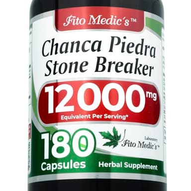 FITO MEDIC'S Lab | Chanca Piedra | Stone Breaker | Chanca Piedra Capsules | 180 Caps
