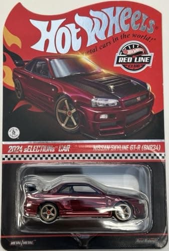 Hot Wheels Nissan Skyline GT-R (BNR34) RLC Exclusive Collectors sELECTIONs - Oxblood Red