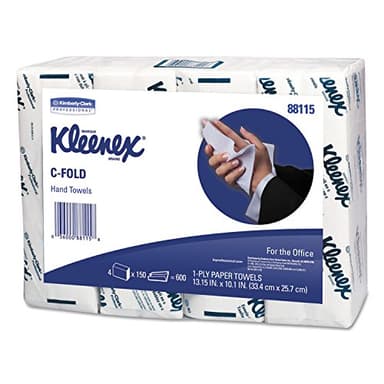 Kleenex C-Fold Hand Towel,1 Ply - 150 Sheets/Bundle - 600 / Pack - White