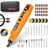 HARDELL Mini Cordless Rotary Tool, 5-Speed and USB Charging Rotary Tool Kit with 69 Accessories, Multi-Purpose 3.7V Power Rotary Tool for Sanding, Polishing, Drilling, Etching, Engraving, DIY Crafts