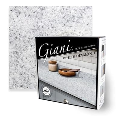 Giani Granite Countertop Paint Kit 2.0-100% Acrylic (White Diamond)