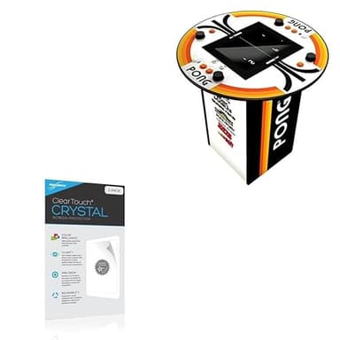 BoxWave Screen Protector Compatible with Arcade1Up Pong 4 Player Pub Table (17 in) - ClearTouch Crystal (2-Pack), HD Film Skin - Shields from Scratches