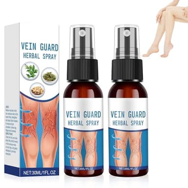 Trihood 2 Bottle Vein Guard Herbal Spray,Professional Varicose Veins for Legs,Improves Circulation,Natural Ingredients for All Skin Types,Liquid Spray.