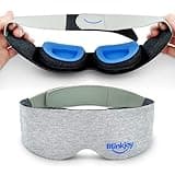Blinkjoy Hydrating Sleep Mask for Dry Eye - FSA/HSA Eligible - Optometrist Approved for Dry Eye Relief, Protects from Dust and Drafts, Preserves Drops and Nighttime Ointment, Comfortable & Lightweight
