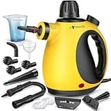 STEAMIFY Pressurized Handheld Steam Cleaner for Home, Multi-Surface Steamer with 12 Accessories, 12.8oz Natural Steamer for Cleaning Car, Bathroom, Shower, Upholstery, Grout, Window, Grease