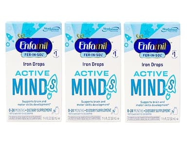 Enfamil Fer-in-Sol Iron Supplement Drops - 1.66 Oz, Pack of 3