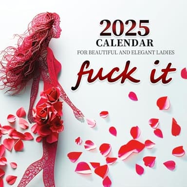 2025 fu-ck it calendar：Refrigerator calendar JAN. 2025 - DEC. 2025,Funny Swear Word Planner Monthly Calendar, Calendar For Tired Ass Women,Christmas Andnew Year Gift For Women (red, 8 x 8 x 11IN)