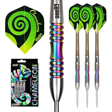ONE80 90% Tungsten Steel Tip Darts Sets Chameleon, Night Hunter Professional Darts Set