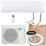 Daikin 12,000 BTU 18 SEER2 Entra Series Ductless Mini Split Heat Pump System w/Maxwell 16’ Installation Kit and Wall Mounting Bracket (230V)