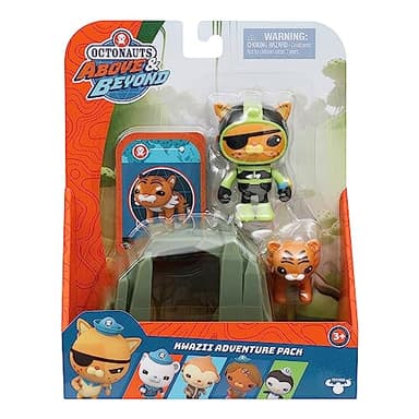 Octonauts 61100 Above & Beyond | Deluxe Toy Figure | Kwazii Adventure Pack | Recreate Missions, Green