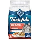 Blue Buffalo Tastefuls Adult Dry Cat Food for Weight Management & Hairball Control, Made in the USA with Natural Ingredients, Chicken Recipe, 7-lb Bag