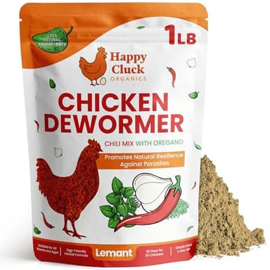 Natural Chicken Dewormer Chili Mix Powder (1 lb) | Herbal Poultry Wormer & Parasite Support for Laying Hens | Egg-Safe Chicken Dewormer for Backyard Flocks | 1 lb Bag