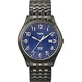 Timex Men's T2P203 Woodcrest Drive Black Stainless Steel Expansion Band Watch