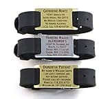 Premium Alzheimers Dementia/Identification Bracelet - Free Dark Laser Engraving Custom Personalization