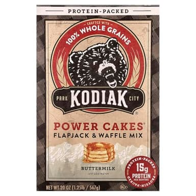 Kodiak, Power Cakes Flapjack and Waffle Mix, 20 Ounce
