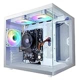 suevery Gaming PC 16GB RAM 1TB Nvme SSD AMD Ryzen7 5700G(8Cores 3.8GHz UP to 4.60GHz Processor CPU Integration AMD Radeon Vega Graphics) 650W WI-FI Prebulilt Desktop Computer White