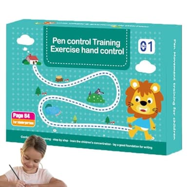 Handwriting Practice for Kids 2025 New Writing Book with 8 Pens Preschool Tracing Books Early Education Smart Workbook for Toddler 3-5 Years Writing Practice for Kids Age 3-5