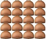 Teenitor Wig Caps, 20 Pack Stretchy Nylon Skin Tone Wig Application Caps for Women and Men - Brown