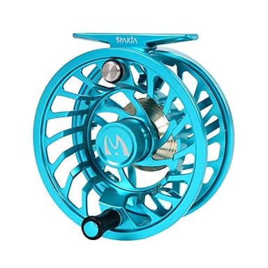 Maxcatch Sparta Fly Reel Fully Sealed Lightweight Expert Fly Fishing Reel(3/5wt, 5/7wt, 7/9wt, 8/10wt) (Ice Blue, 7/9wt)