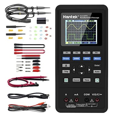 Hantek 2C72 Handheld Oscilloscope 70MHz Multimeter 2CH+DMM 2 in 1 Multifunction Tester