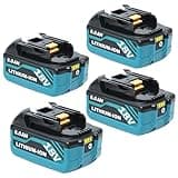 4-Pack 8000mAh Replace for Makita 18V Battery Compatible for Makita 18Volt Battery BL1860B BL1850B BL1840B BL1830B BL1815B Cordless Tools