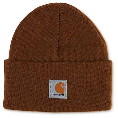 Carhartt Unisex Baby Knit Beanie Cuff Hat, Brown (Infant), One Size