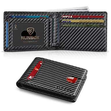 Our 10 Best Runbox Crazy Horse Leather Slim Bifold Mens Wallet With ...