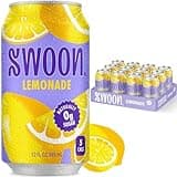 Swoon Classic Sugar Free Lemonade - Low Carb, Keto & Paleo-Friendly, Gluten-free Vitamin C Drink - Made with 100% Natural Lemon Juice Concentrate & Sweetened by Monk Fruit, 12 Fl oz (Pack of 12)