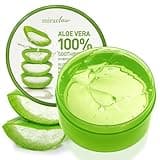 MIRACLAIR Aloe Vera Gel for Face, Skin, Hair & Sunburn Relief, 100% Pure Aloe Gel for All Skin Types. Made in Korea. 300ml (10.1fl.oz)