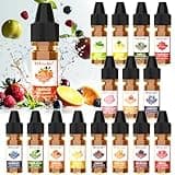 Food Flavoring Oil - 16 Liquid Lip Gloss Flavoring Oil, Concentrated Candy Pineapple Lavender Vanilla Extract Flavor Oil for Baking, Cooking, Drinks, Slime Making, Water & Oil Soluble - 0.25 Fl Oz