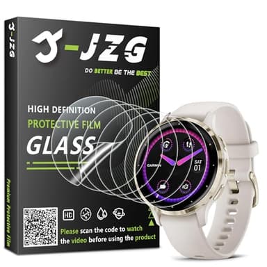 JZG 6 Pack for Garmin Venu 3S 41mm Flexible Screen Protector, Soft Film, HD Clear, Bubble Free, Anti Scratch