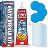 Pool Liner Patch Kit Waterproof, Transparent Inflatable Patch Repair Kit, Heavy Duty for Inflatables, Air Mattress Patch Kit, Swimming Pool, Hot Tub, Boat, Raft, Kayak (60 ml)