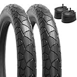 YUNSCM 2-PCS 20" E-Bike Fat Tires 20x3.0/76-406 and 20" Bike Tubes Schrader Valve Compatible with 20x3.0 Road Bicycle Tires and Tubes (Y-1326)