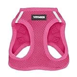 Best Pet Supplies Voyager Step-in Air Dog Harness - All Weather Mesh, Reflective, No Pull Harness for Small, Medium Dogs, Cats - Secure with Hook & Loop Fastener, Buckle, Double D-Rings - Fuchsia, S