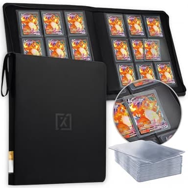 X PRO Top Load Card Binder - Compatible with Top-loading Card Cases - Fits 252 | 20 Premium Loaders Included | 9-Pocket Ringless Double-Sided Pages | Premium Storage for TCG & Sports Cards