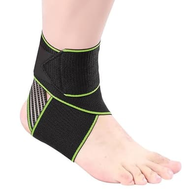 SUJAYU 2 PCS Ankle Braces for Men & Women, Ankle Compression Sleeve Plantar Fasciitis Brace Plantar Fasciitis Relief, Arch Support Socks Ankle Brace for Sprained Ankle (Green)