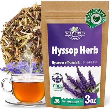 3 oz. Hyssop Dried Herb Hyssop Tea Herbal (Hyssópus Officinális) - 85 g Hyssops Hysopp Herb Hisopo