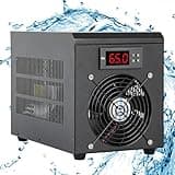 Poafamx 16gal Aquarium Chiller 60L Fish Tank Chiller Quiet Aquarium Cooler Unit ℉ Small Water Chiller with Pump Hose for Home Fish Crystal Shrimp Axolotl Jellyfish Coral Reef 110V
