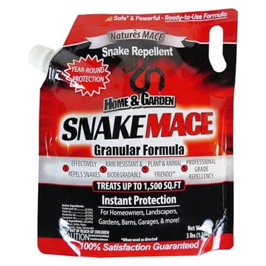 Nature’s Mace Snake Mace, Snake Repellent Granules for Yard, Outdoor Use, Keep Away Reptiles, Home, Garden, Granular Deterrent, Plant Friendly, Pet Safe, Fast Acting, 48 Ounce (Pack of 1)
