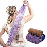 Dr.Pedi 3 Pieces African Net Sponge with Handles Long African Exfoliating Net Washcloth Bath Sponge Net Cloth Wash Net Body Back Scrubber for Shower Loofah
