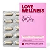 Love Wellness Flora Power | Vaginal Probiotic Suppositories with Vitamin C for Vaginal Health | Vaginal Suppository for Healthy pH Balance & Vaginal Care | Fragrance-Free | 10 Count