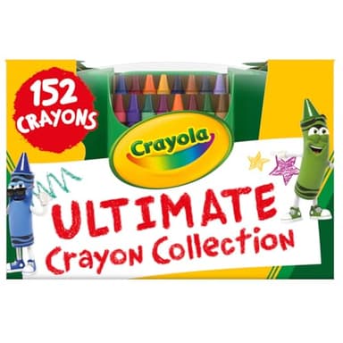 Crayola Ultimate Crayon Box Collection (152ct), Bulk Kids Crayon Caddy, Classic & Glitter Colors, Coloring Book Supplies, Gift for Kids, Ages 3, 4, 5
