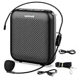 NORWII Voice Amplifier Wired Mini Portable Rechargeable with Personal Wired Microphone for Teachers, Classroom, Presentation, Tour Guides, Meeting, Coaches. Black