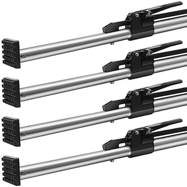 VEVOR Cargo Bar, Cargo Bar Adjustable from 89" to 104", Heavy-Duty Steel Cargo Stabilizer Bar with 309 lbs Capacity, Truck Bed Load Bar for Truck Bed, Trailer, Semi Trailer (4 pcs)