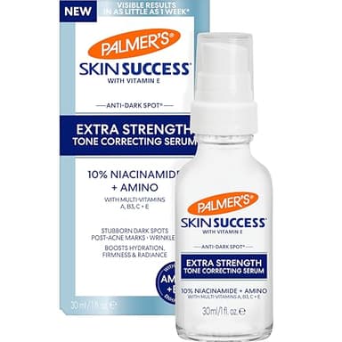Palmer's Skin Success Extra Strength Tone Correcting Face Serum, 1.0 Fl Oz, Dark Spot Corrector for Discoloration, Age Spots and Post-Acne Marks