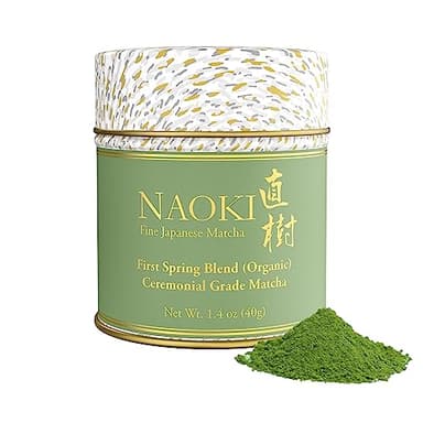 Naoki Matcha Organic Ceremonial First Spring Blend – Authentic Japanese First Harvest Ceremonial Grade Matcha Green Tea Powder from Kagoshima, Japan (40g / 1.4oz)