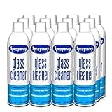 Sprayway Glass Cleaner with Foaming Spray for a Streak-Free Shine for Home and Automotive Use, 19 oz., Pack of 12